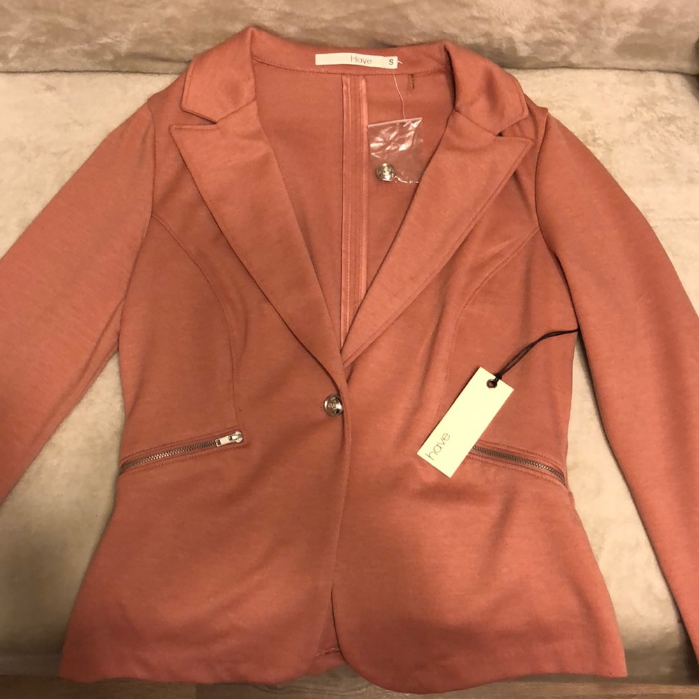 Cute light pink blazer. Size small